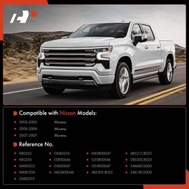 A-Premium Set of 8, Front Sway Bar Link, Inner Outer Tie Rod End, Rack and Pinion Boot, Compatible with Nissan Murano 2005 2006 2007