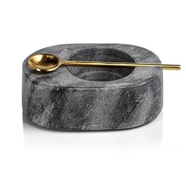 Zodax | Tuscan Gray Marble | Salt and Pepper Cellar