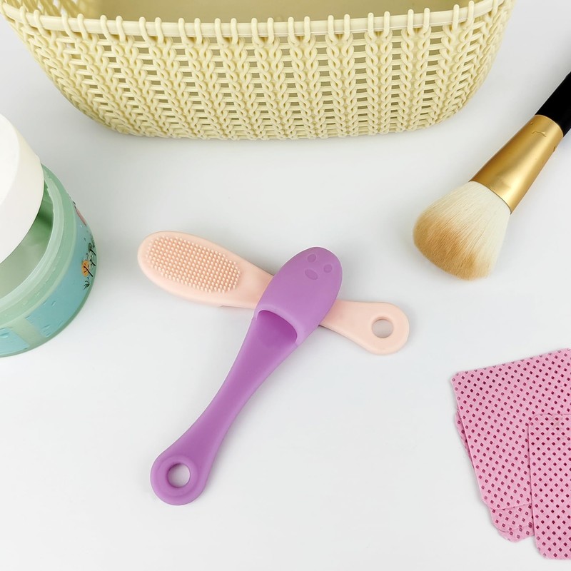 2-Pack Silicone Face Cleaner Nose Blackhead Remover Face Scrubber Nose