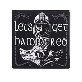 Alchemy of England Let's Get Hammered Coaster Black