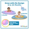 SwimSchool Lil’ Narwal Baby Pool Float - 6-24 Months - Infant Swim Float with