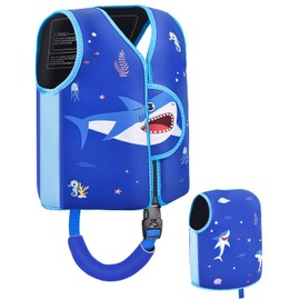 Kids Swim Vest, Toddler Swim Jacket for 20-30-50lbs Boys Girls, Toddler Floaties with Adjustable Safety Strap for Pool, Beach, Boating, Learn to Swim