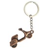 AUTOZOCO Vespa Motorcycle Metal Keyring Silver S, silver