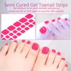 Semi Cured Gel Toenail Strips, 16 Sizes 32 Pcs Hot