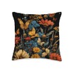 Pollinator Garden Design Wildlife Flowers Native Plants Throw Pillow