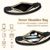 Mabecol Women's Straw Shoulder Bag - Summer Hobo Bag Handbag