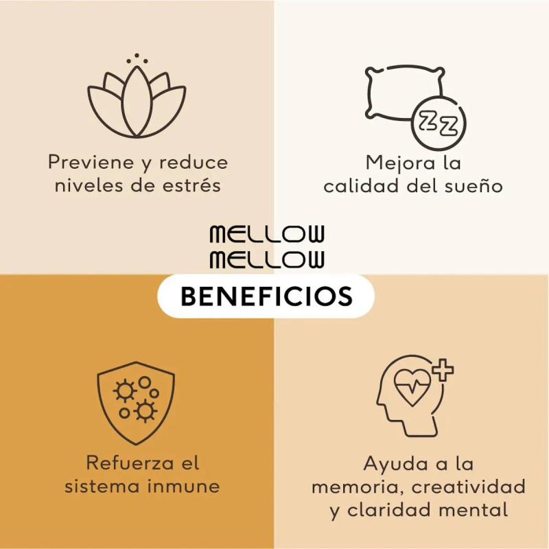 Mellow Mellow Antiestrés Hongos Adaptógenos 350 G Quenut