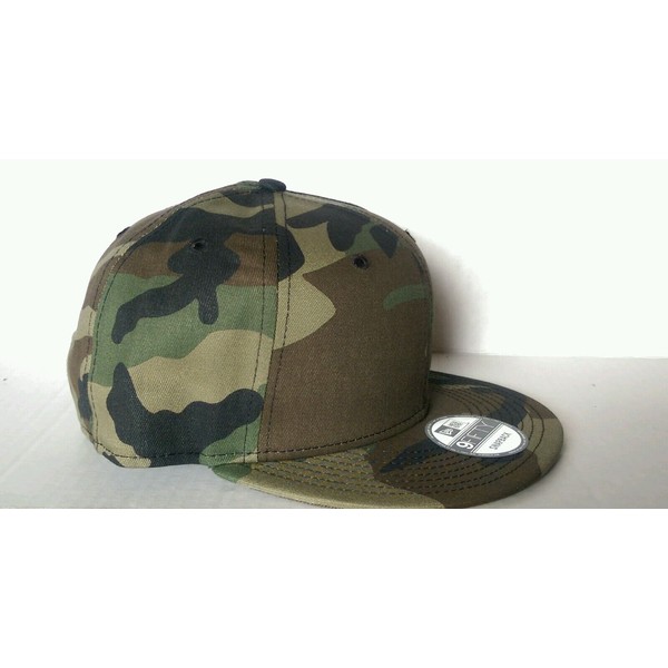New Era 9Fifty Flat Snapback Hat Cap Blank Camouflage Army Camo Military 9FIFTY