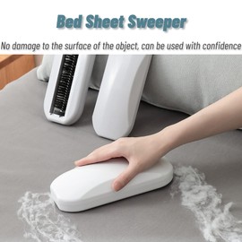 Handheld Crumb Sweeper, Carpet Sweeper Cleaner with Garbage Collection Nutshell Soft Bristles Debris Collector, Reusable Table Sweeper for Table, Mat, Bed Sheets, Sofas