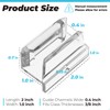 Clear Acrylic Sliding Shower Door Bottom Guide with Screw fits