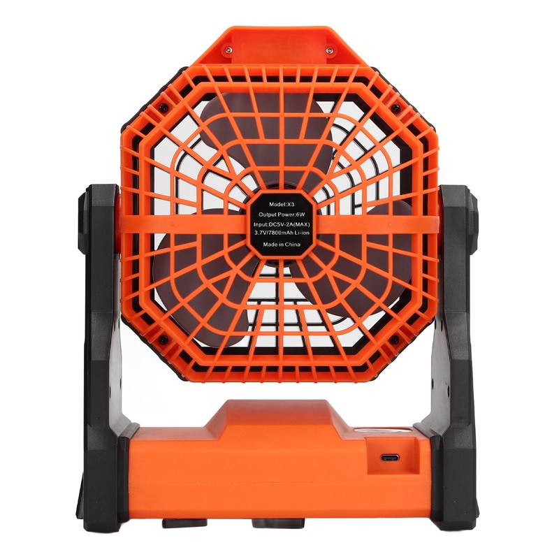 Outdoor Portable Fan Stepless Speed Control High Wind Fan Camping