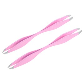 IWOWHERO Eyebrow Tweezers Set Double-ended Stainless Steel Tweezers for Hair Removal