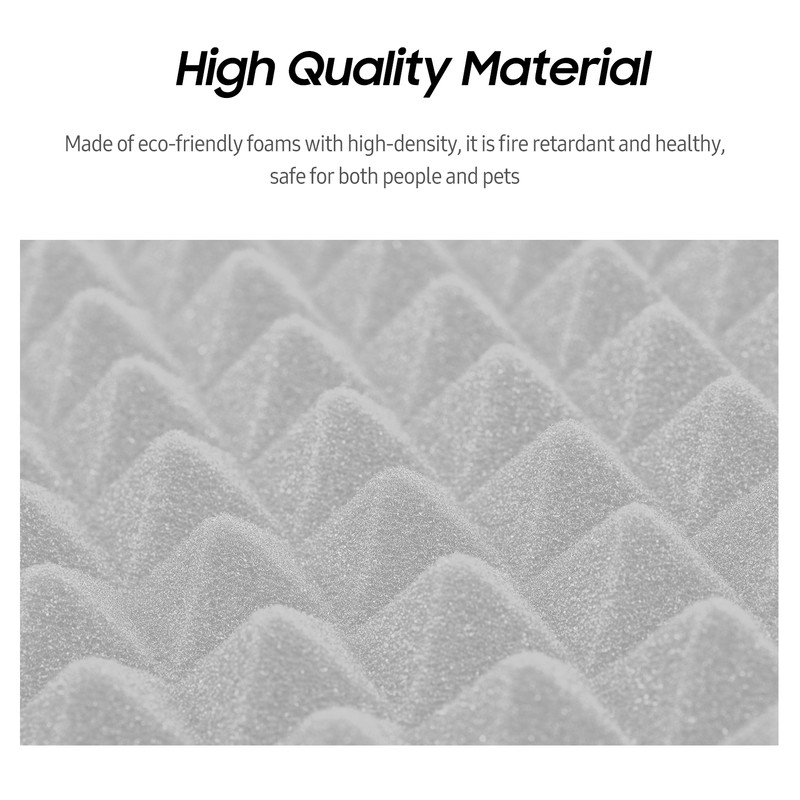 12 Pack-Studio Foams Sound Absorption Proofing Panels High-density Wedge Tiles