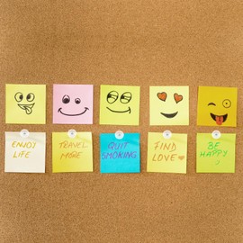 Coideal Clear Push Pins for Pinboard, 200 Pcs Transparent Drawing Pins, Plastic Round Head with Steel Point for Cork, Bulletin Board