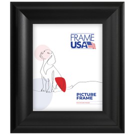 Frame USA 16x20 Picture Frame, Black, Verona Wide Series, Wall Hanging Frame with High Clarity Plexiglass