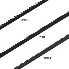 YullSorom 6-1/2Inch 15Tpi,18Tpi,24Tpi Scroll Saw Blade Pin End Replacement 21 Pack