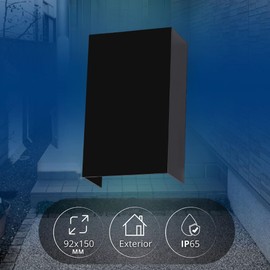 Luminaria Rectangular Doble Disparo, 10W de Potencia, Aluminio + Policarbonato de alta resistencia, con Ajuste de Ángulo, 6500K Blanco Frío (ADE-030)
