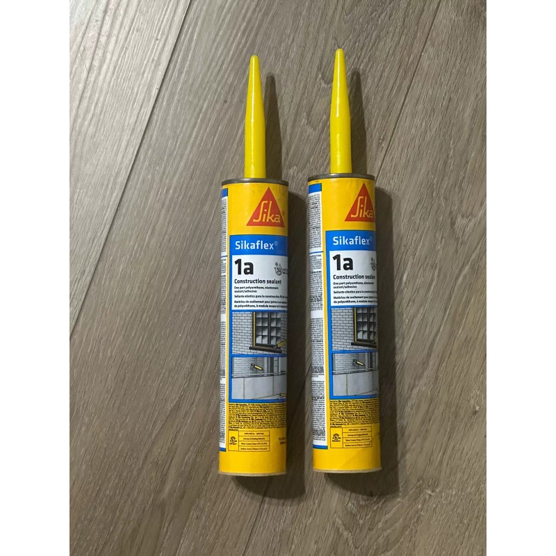 Sika 2 Pack Sikaflex 1A Polyurethane Construction Sealant Caulk, White,