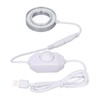 Microscope Lighting Lamp Spiral Buckle Adjustable Brightness LED Ring Light