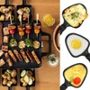 Kosmosta Mini 4 Pieces Non-Stick Grill Pans Triangle Mini Raclette