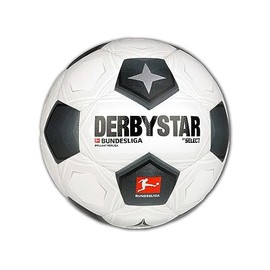 DERBYSTAR Unisex - Adult Bundesliga Brilliant Replica Classic v23 Football, Black/White, 5