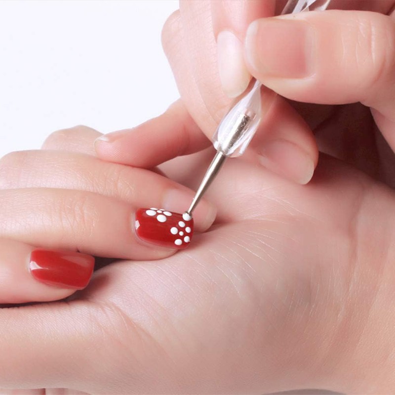 LIKENNY Double Ended Nail Art Dot Stick, Nail Brush, Nail