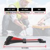 JUZUXI Solar Connectors Cable for 4 Solar Panels,IP68 Waterproof Y