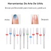 12 piezas de brocas de cerámica para uñas, pulidora de