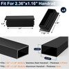 Gyykzz 4 Pack Plastic End Cap Fit for 2.36" x1.18"