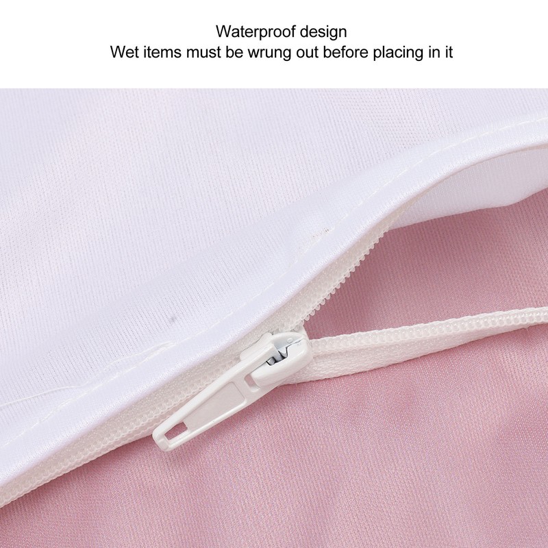 2pcs Hanging Diaper Bag Waterproof Double Pockets Zipper Closure Baby