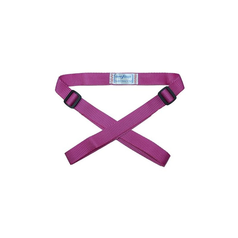 Benristraps Child Scooter Carry and Pull Strap in a (pink)