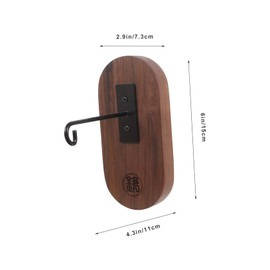 VICASKY Wall Mounted Wind Chime Hanger with Metal Hook Space Saving Bracket for Bedroom Living Room Decor and Sturdy Design for Wind Bells Chimes