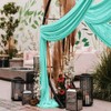 LINXTAR Wedding Arch Draping Fabric 2 Panels 30'' x 18FT