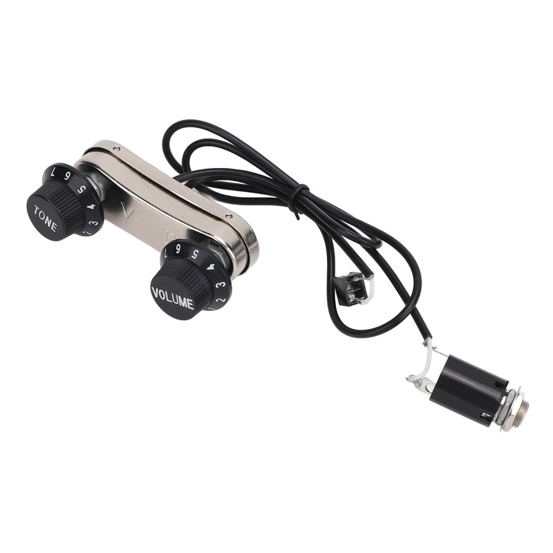 Violin Pickup Piezo Transducer Bridge Set with Tone Volume Knob