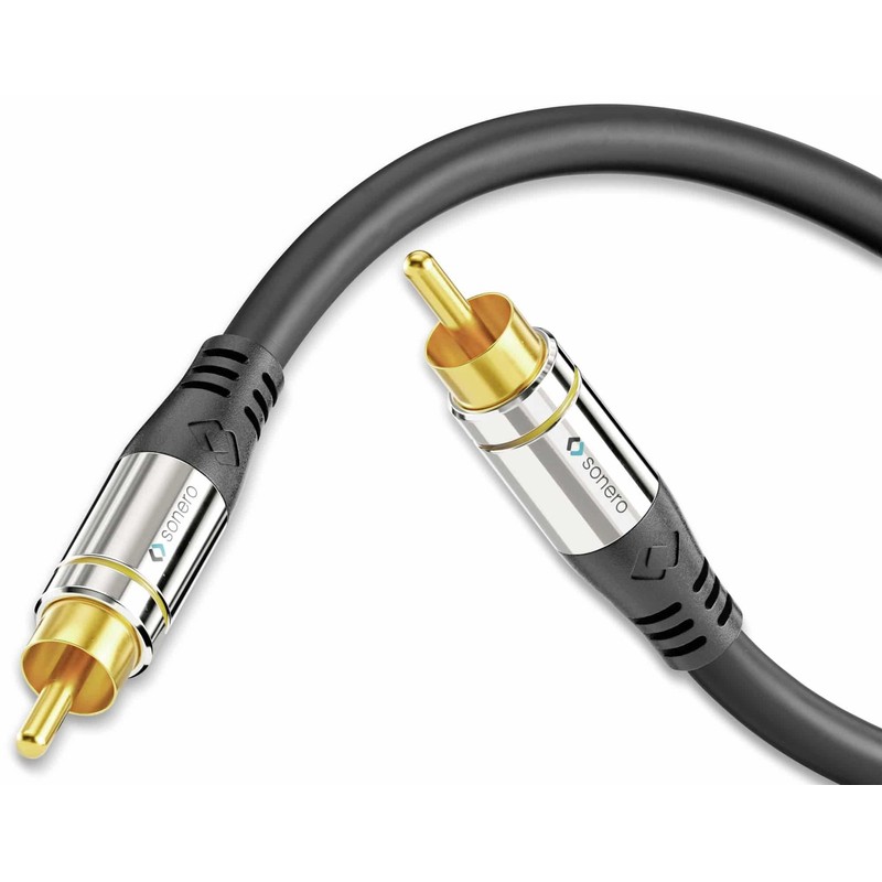 Sonero Premium 1.5 m RCA Cable, 1 x RCA Male