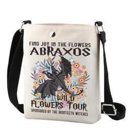 TSOTMO Throne Themed Gift Abraxos Wild flowers Tour Crossbody Bag for Novel Book Lover Bibliophile Gift (ABRAXOS CR)