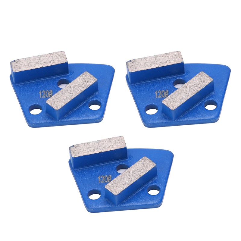 3Pcs Diamond Grinding Shoes Trapezoid Concrete Floor Aggreesive Cutting 2