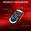 ATTACK SHARK X3PRO 4K/8K Lightweight Wireless Gaming Mouse with Tri-Mode(Wired/2.4GHz/BT),PAW3395