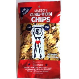 Maebo's One-Ton Chips Won Ton Crackers 6 Bags - 4 oz. each