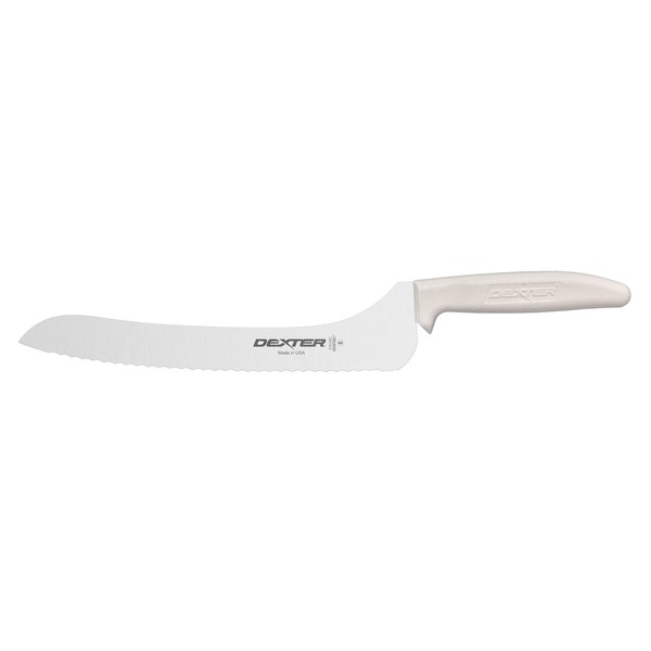 Dexter-Russell Sani-Safe cuchillo inclinado para emparedado con filo festoneado y hoja de acero al carbono, 20.3 cm