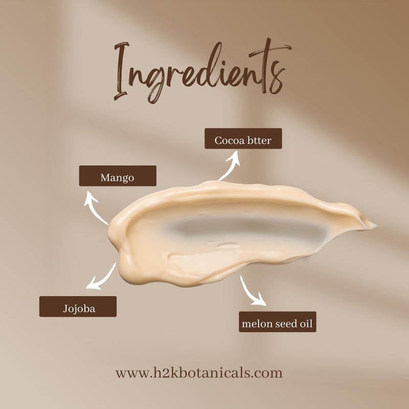 H2K Botanicals Calm Seas Cocoa Butter and Mango Calming Hand