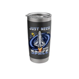 Space Spacecraft Rocket Ship Galaxy SciFi Exploration Astro Stainless Steel Insulated Tumbler