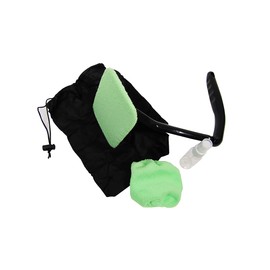 Treasure Gurus 5 Pc Microfiber Car Windshield Cleaning Set Cloth Wand Spray Bottle Brush Kit Vehicle Glass Window Tool