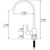 TUTEW Drinking Water Faucet Brushed Nickel, Kitchen Water Purifier Faucet