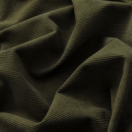Olive Green Corduroy Fabric by The Yard, 60" Wide 1 Yard Corduroy Material, Breathable Soft Upholstery Fabric for Pillow Covers Sofa Covers Garments DIY Crafts