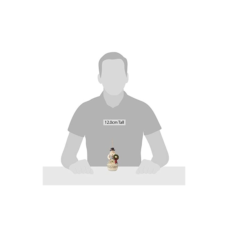 Jim Shore Heartwood Creek - Victorian Snowman with Wreath Hanging