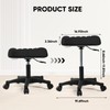 Ergonomic Adjustable Under Desk Footrest,Ottoman with Wheels