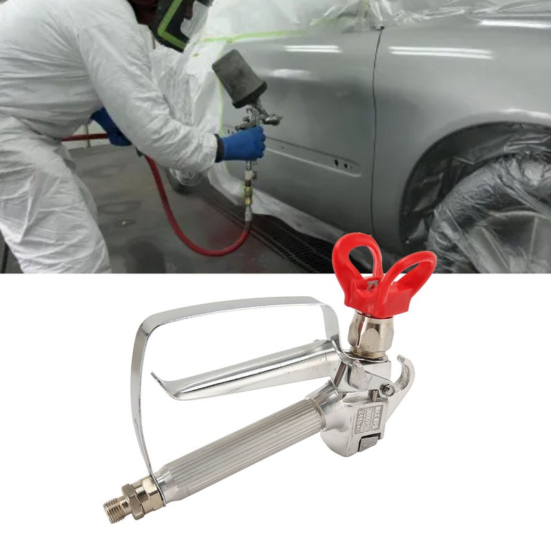 Airless Paint Spray Gun Aluminum Alloy High Efficiency Latex Paint