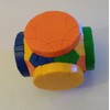 DAYAN TIME MACHINE MAGIC CUBE TWISTY PUZZLE COLORFUL BASE ORANGE