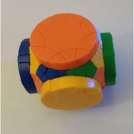 DAYAN TIME MACHINE MAGIC CUBE TWISTY PUZZLE COLORFUL BASE ORANGE RED BLUE GREEN